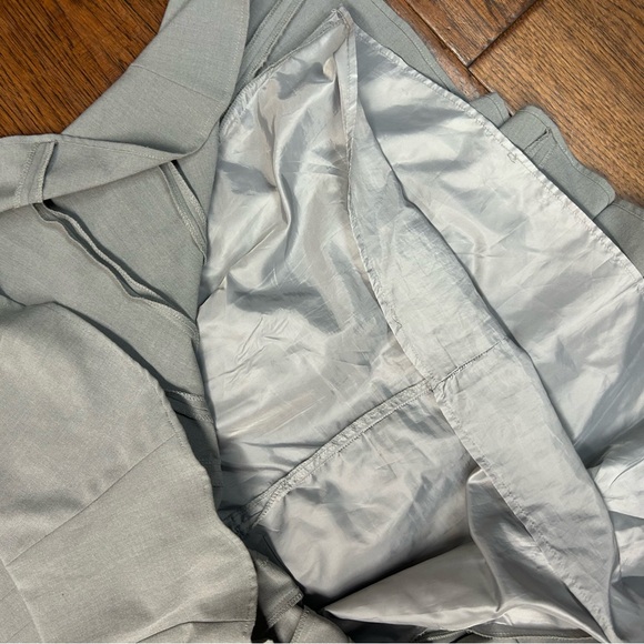 Calvin Klein light gray pleated midi dress - Picture 4 of 6